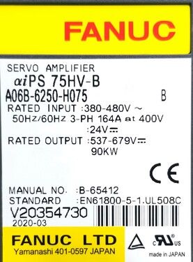 A06B-6250-H075 | FANUC Power Supplies